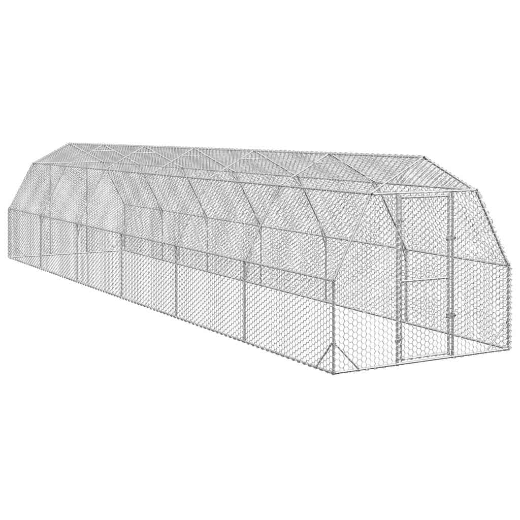 Vidaxl Kurnik Dla Kur 2,5X12X2,25 M Stal Ocynkowana