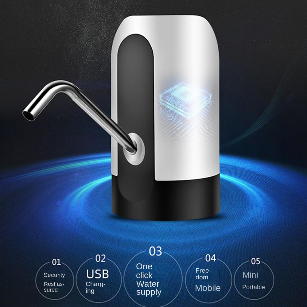 Автоматический переключатель Одно нажатие Насос-диспенсер для напитков Насос для бутыли с водой USB-зарядка Насос-диспенсер для воды