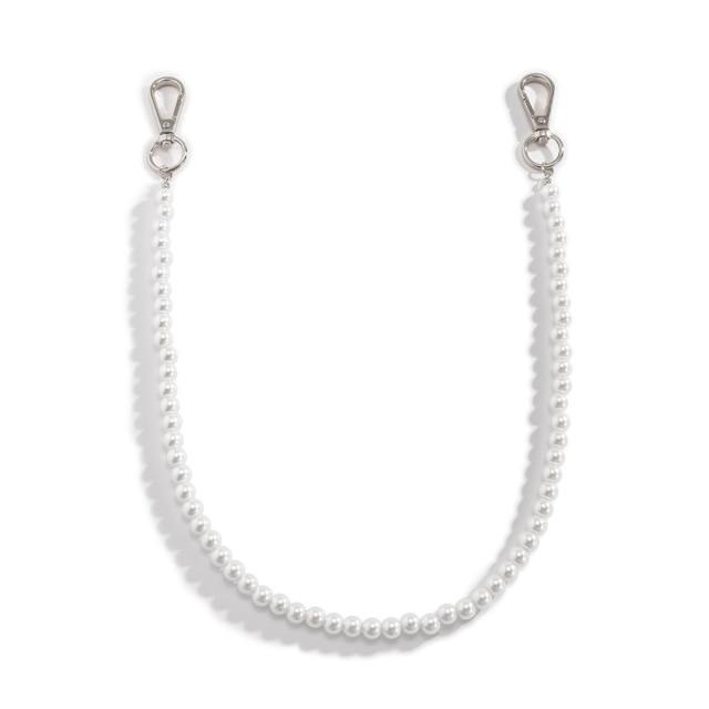 Classic Fashion Imitation Pearl Waist Chain Key Chain Rock Punk Trousers Chain Pant Jean Keychain Hip Hop Trouser Accessories