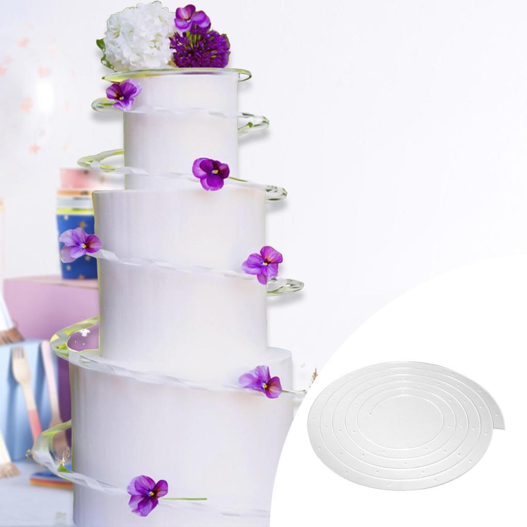 Acrylic spiral cake decoration DIY craft props accessories elegant