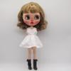 Cute Princess V-neck Dress Mini Dolls Skirt for Azone Ob22/24/27 Dolls For Blythe Dolls