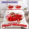 Rb Leipzig Customize Your Name Bedding Set Breathable Duvet Cover With Pillowcases Decorative Bed Linen For Bedroom Home Decoration Birthday Gift