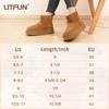 Crestar Women's Winter Plush Snow Boots Outdoor Warm Non-slip Fuzzy Platform Short Boots Lady Comfortable Sofe Fur Lined Boots