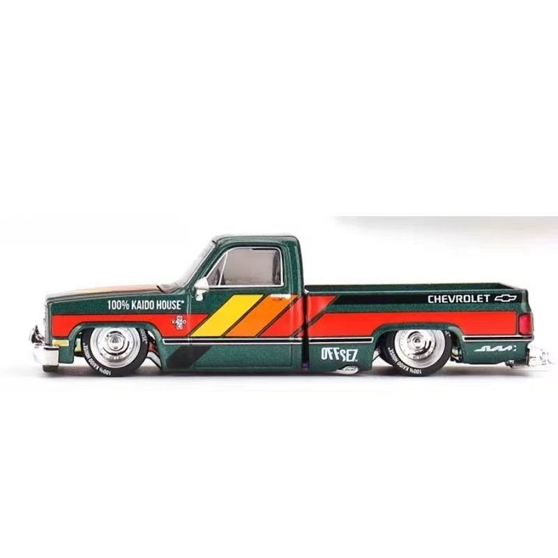 AABHC1 Kaido House + MINIGT 1:64 Chevrolet Silverado KAIDO WORKS V3 Alloy Diecast Car Model Collect Ornaments Gift Toys