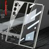 Samsung Z Fold6/7 Transparent Minimalist Case: Integrated Film & Protective Shell