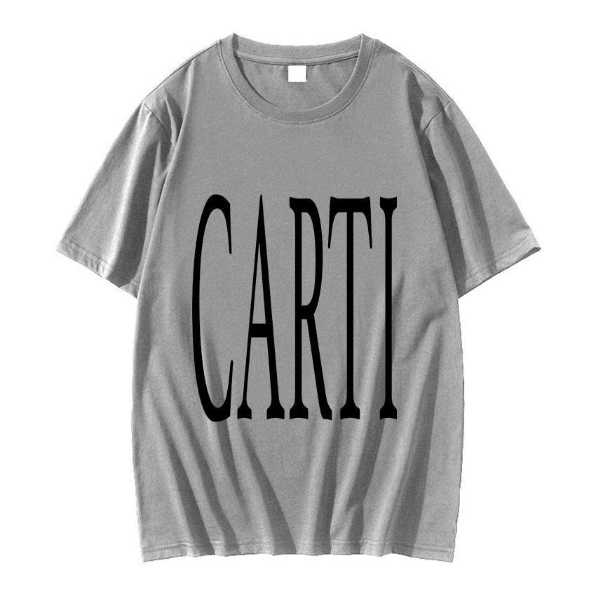 Rapper Playboi Carti T Shirt Big Font V As Seen on Carti Print Graphic T-shirt Unisex Hip Hop 100% Cotton Oversized Tees Streetwear