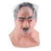 Halloween Latex Old Man Face Cover Elder Old Man Headgear for Masquerade Halloween Headgear Prop