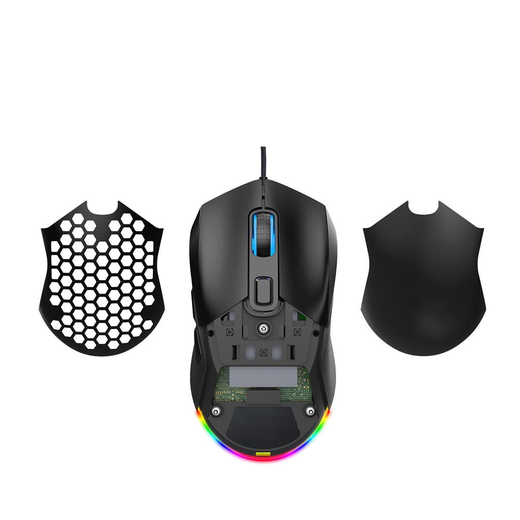 X300 RGB Игровая Мышь С Подсветкой Проводная Эргономичная 6 Кнопочная Программируемая Мышь с Записью Макросов и& Набор скорости колеса 7200 Скорость движения для Wi