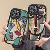 Чехол для телефона Picasso Abstract Art Painting Кожаный Для IPhone 16 15 14 13 12 11 Pro Max Plus Матовый Чехол