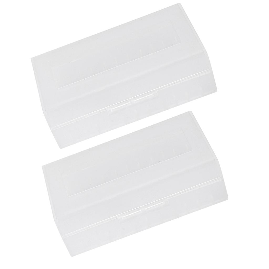 2PCS 2*20700 21700 Battery Box Container NonWaterproof Battery Storage Box