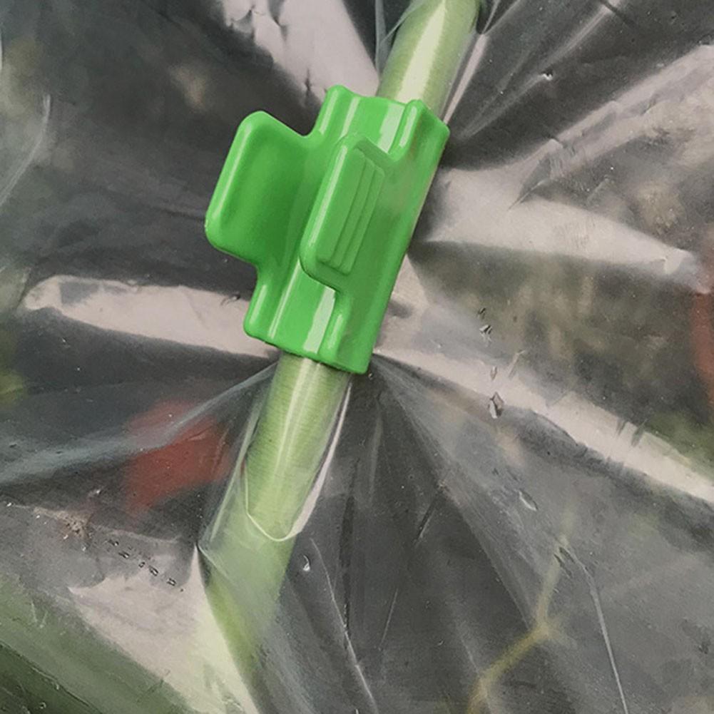 50 шт. Клипсы для теплицы Крепежные Фиксирующие Функциональные Зеленые