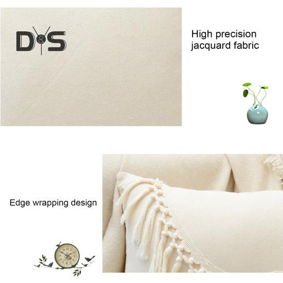 Наволочка с кисточками и скрытой молнией, декоративная бахрома, квадратная форма, бохо-стиль, офисный диван, декоративная наволочка для подушки, гостиная, спальня, автокресло