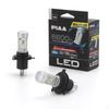 PIAA LEH170 LED Car Light 12V Hi Vehicle Inspection Pack of 2 Headlight/Fog Bulbs, 6600K, Controller-less, 18/18W, 3800/Lo 3000lm, H4, 3-Year