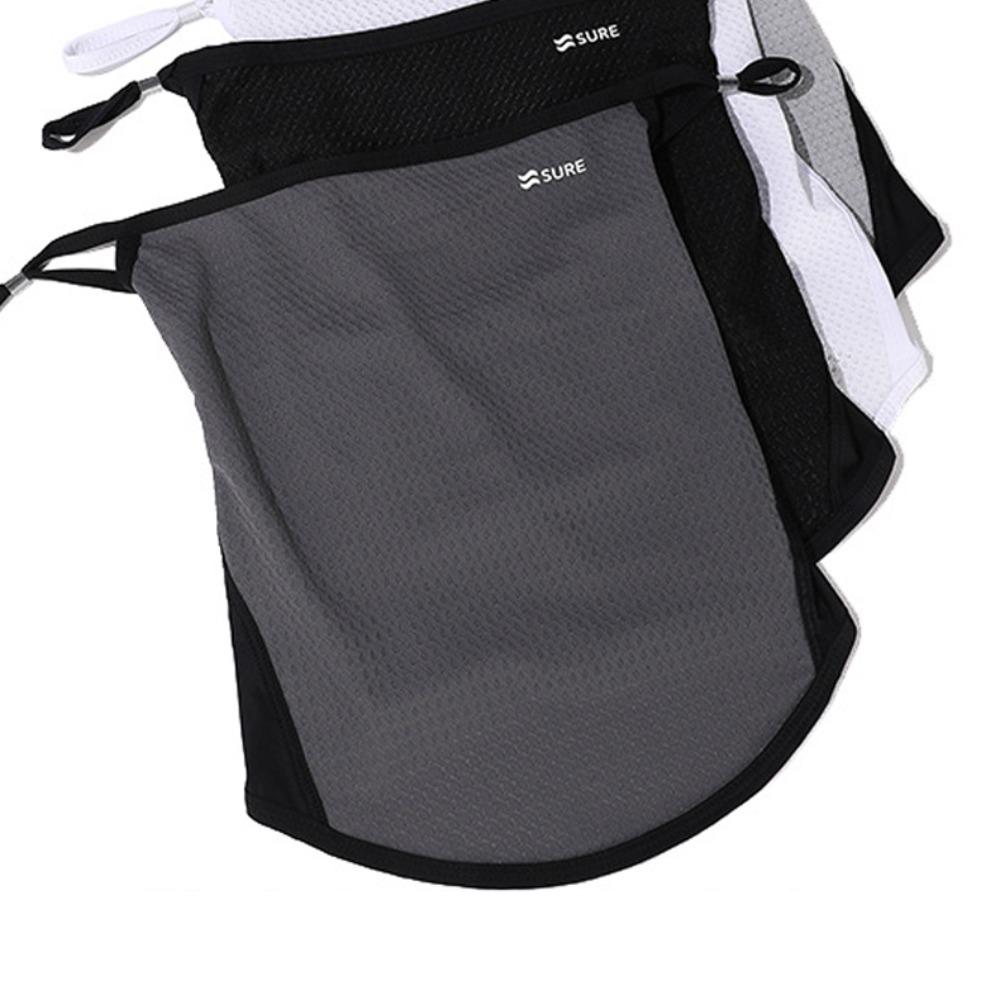 Sunshade Sunscreen Face Cover Solid Color UV Protection Veil Men's Sunscreen Face Mask Hiking