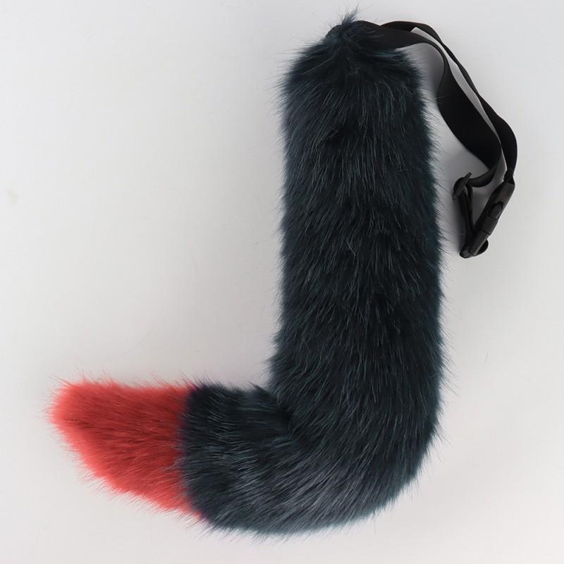 Texas Wolf Ear Hair Clip Tail Set Cosplay Costume Accessory Anime Character Roleplay