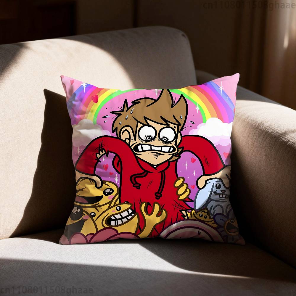 Аниме Eddsworld Тор Наволочка Диван Гостиная Спальня Изголовье Спинка Подушка Квадратная Подушка Время Сна