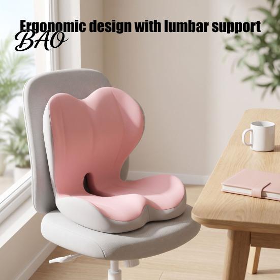 Memory Foam Hip Support Cushion Car Seat Cushion, Ergonomic Lumbar for Back Pain, Pillow Pain Non-Slip Office Chair Pad with Breathable Washable
