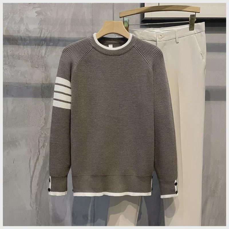 Мужской модный зимний свитер: Универсальный, облегающий, стильный и красивый дизайн для подростков