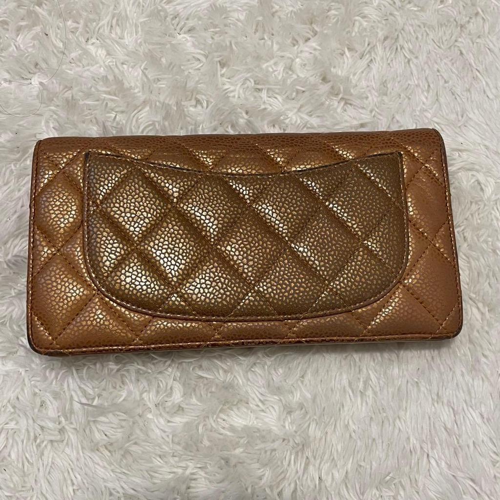 Used CHANEL Matelasse Coco Mark Zippy Wallet