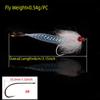 5 шт./кор. быстро тонущий Mylor Flash Tube Streamer Fly легкий большой объем 5 цветов в наличии форель окунь щука рыболовная приманка приманка