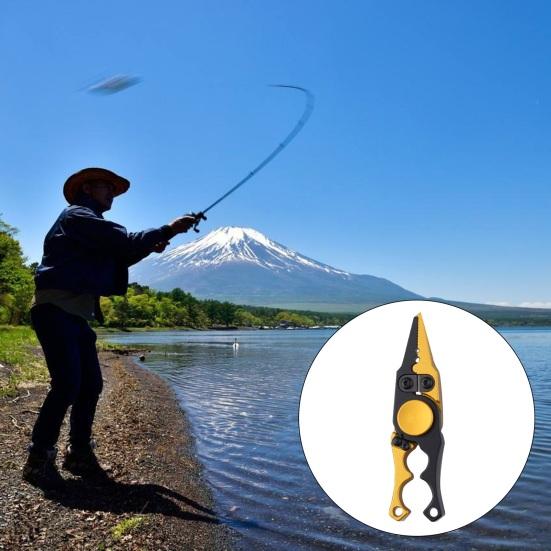 Полезные коррозионностойкие многофункциональные рыболовные плоскогубцы с завязанными крючками, уличный аксессуар