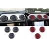 For Ford Mustang Carbon Fiber Car Interior Central Air Conditioner Outlet Decorative Cover Sticker 2015-2022