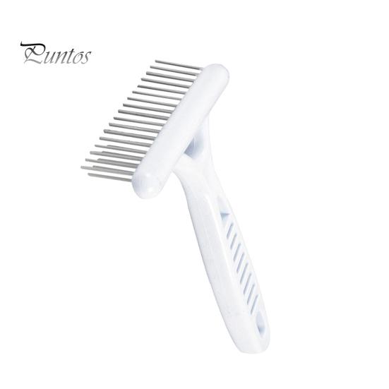 Pet Comb Stainless Steel Double Row Design Pet Grooming Rake Brush Short And Long Hair Shedding Brush for Dog