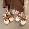 Retro Versatile One-pedal Bow Fairy Style Sandals Women's Spring and Summer Outer Wear Bag Head Slippers