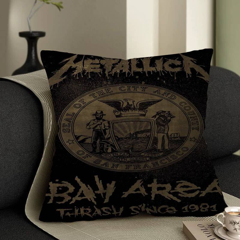 Группа M-METALLICA Аниме 45*45см Наволочка Декоративная наволочка Домашняя наволочка для диванной подушки