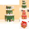 3pcs Large Premium Christmas Gift Box With Lid  Ribbon Xmas Present Box Square