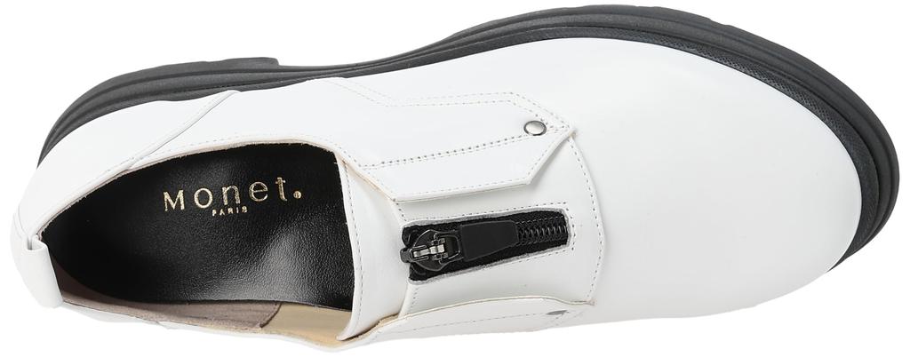 Monet Monk Strap Loafers 883302 Women's White 23.5 Cm 4E