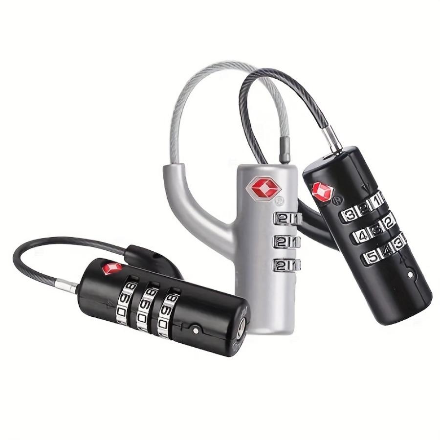 Портативный замок безопасности TSA для таможенного оформления за рубежом багажный кейс чемодан рюкзак пароль навесной замок