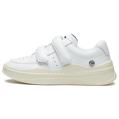 Li Ning Blank прочные дышащие низкие спортивные повседневные туфли женские кроссовки белые AGCT058-1