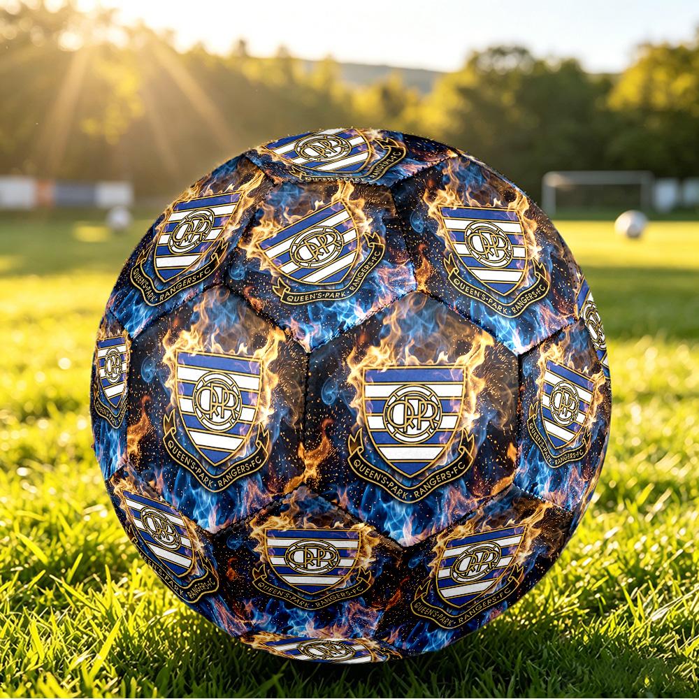 Queens Park Rangers Футбол Печатный Размер 5 Футбольный Мяч Brs Футбол, Противоскользящий Взрослый Матчевый Футбольный Сувенир для Футбольных Фанатов
