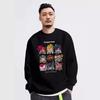 Seven Dragon Ball Print Soft High Quality Fabric Wrinkle Men's Street Sports Casual Breathable Loose Fashion Trend Comfortable Long Sleeve Tops