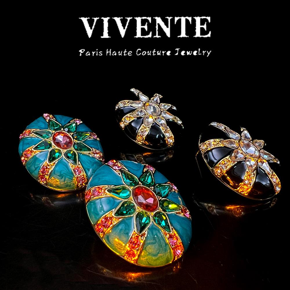 Элегантные серьги-пусеты из перегородчатой эмали: Ретро придворный стиль, медь с золотым покрытием, универсальный темперамент с новым китайским дизайном.