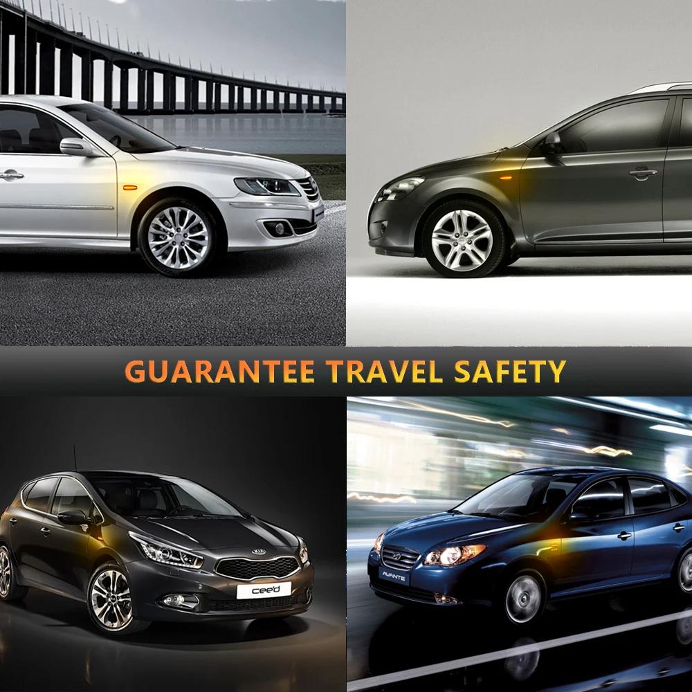 Светодиодные динамические боковые габаритные фонари указателей поворота для Hyundai i30 CW FD Grandeur TG Avante Elantra Touring KIA Ceed Carens Rondo