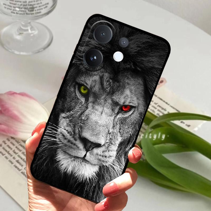 For VIVO V60 T4Pro 5G Case Cool Wolf Lion Painted Silicone Soft TPU Phone Cover Coque For VIVO T4 Pro VIVOV60 Back Bumper V2510