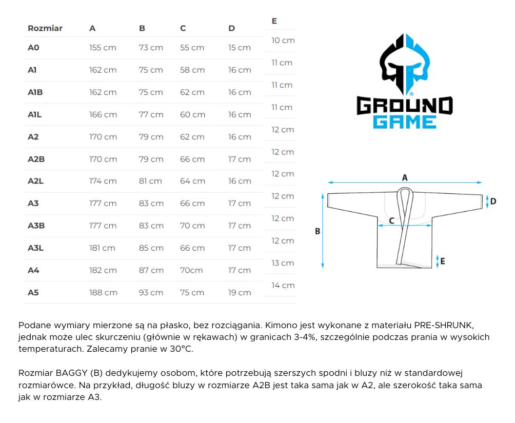 Ground Game Kimono/Gi BJJ Men's Champion 3.0 Blue A2