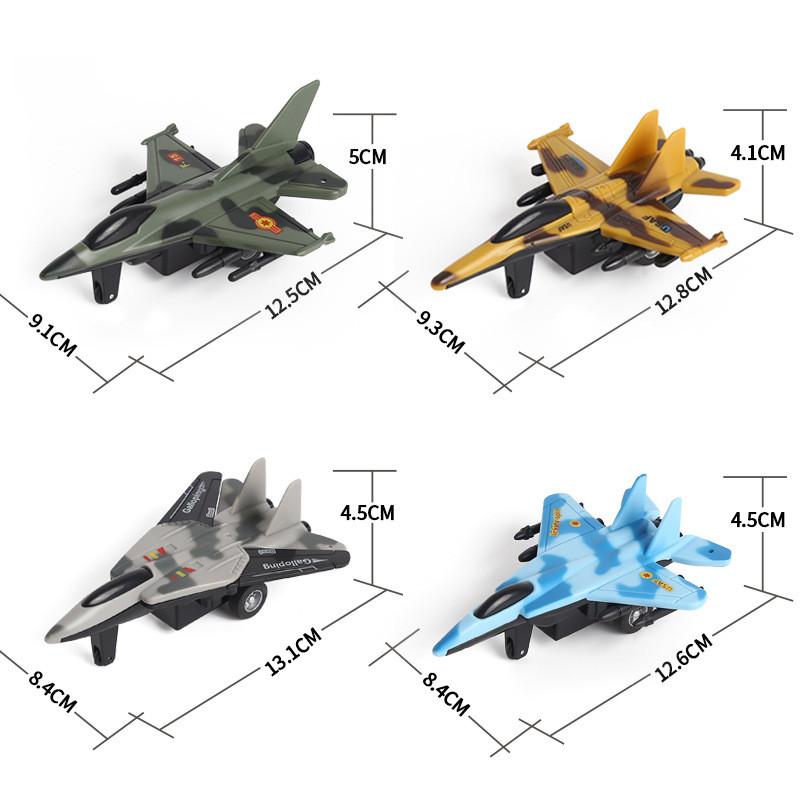 Simulation Inertial Solid Color Aircraft Fighter Children Model Toy