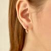 Серьги-гвоздики с изогнутой застежкой-щелчком 14K GF от ELLE Jewelry ELGPEE403