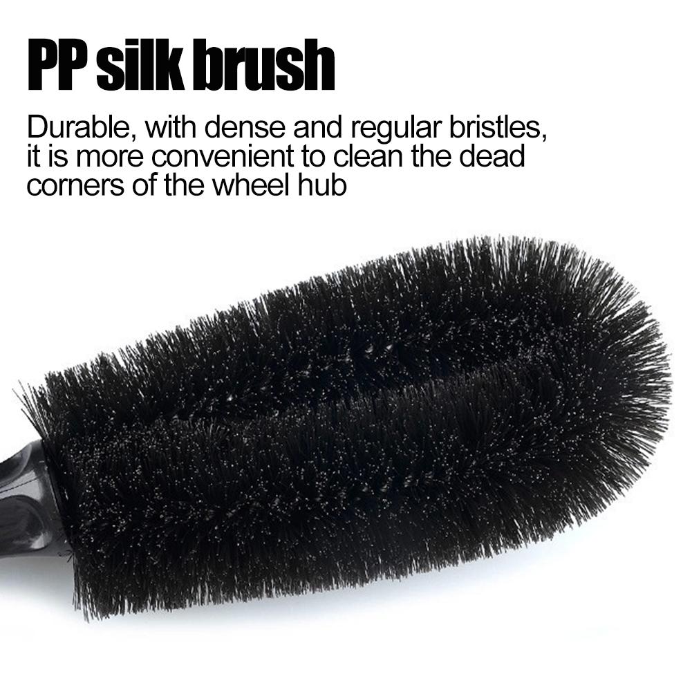 Щетка для чистки ступицы обода колеса автомобиля Мягкая щетина Щетки для чистки шин Инструменты Щетка для чистки обода колеса автомобиля Инструмент для мойки мотоцикла