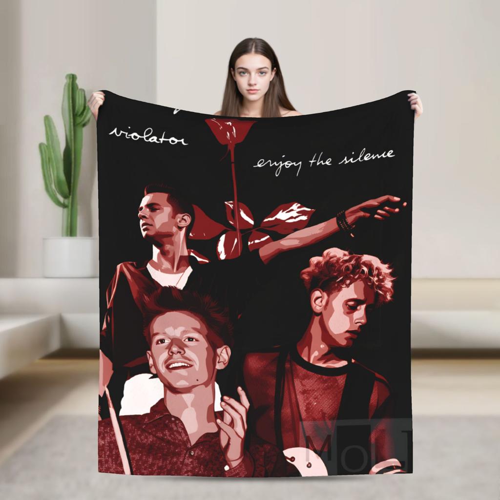 Depeches Band Mode Blanket Travel Office Flannel Bedding Throws For Outdoor Warm Custom Quality Bedspread Gift
