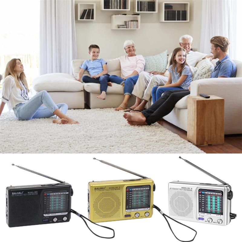 KK9 Погодное радио SW AM FM Портативное радио с батарейным питанием Самое долговечное радио для экстренных ситуаций