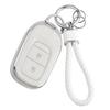 HOYZE Key Case, Key Cover, Cute, Car, Smart Key Case, Braided Leather, Key Chain,