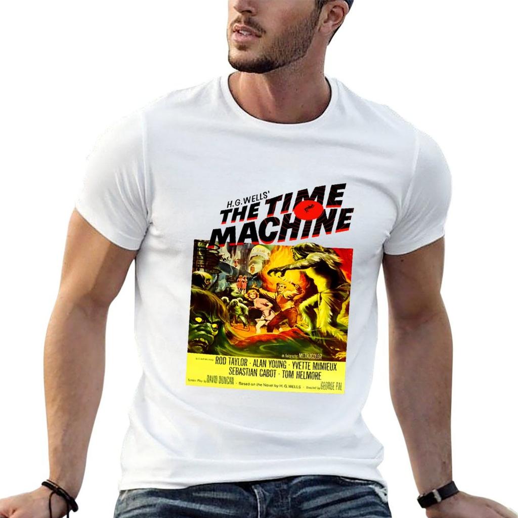 Golden age classic movie HG Wells The Time Machine T-Shirt t shirts for man cotton t shirt fo