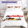 3pcs Nutella Bedding Set Duvet Cover Closure Includes 1 Duvet Cover & 2 Pillowcases, Soft and Comfortable for All Seasons.