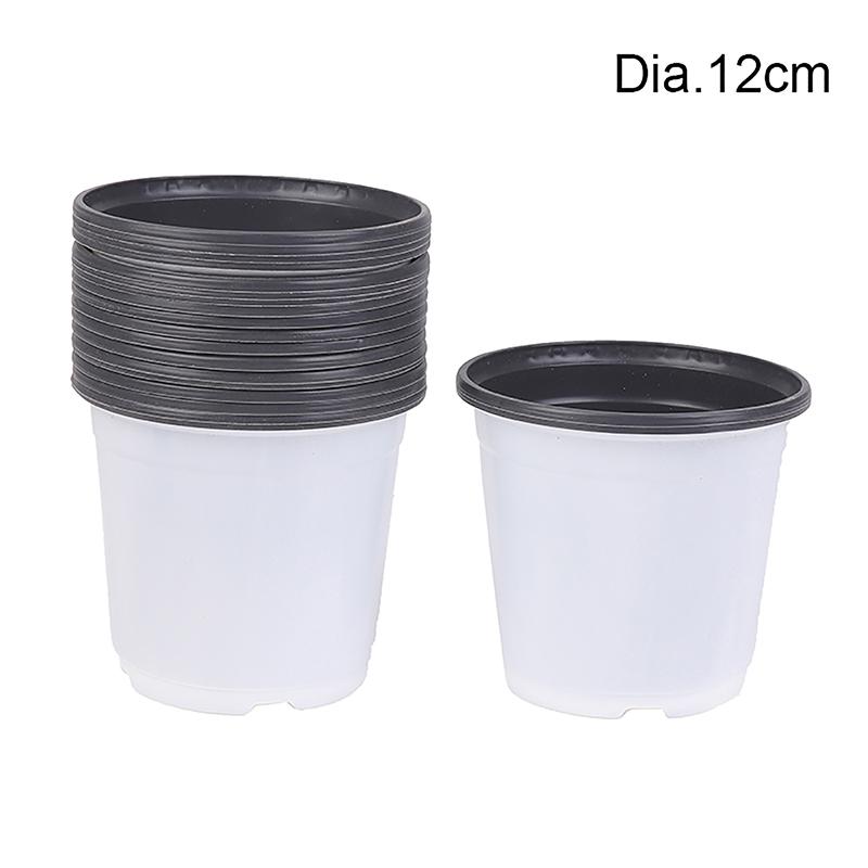 10 шт. пластиковый цветочный горшок для выращивания суккулентных растений, небольшой цветочный горшок, простой посадочный горшок для рассады, утолщенные питомники