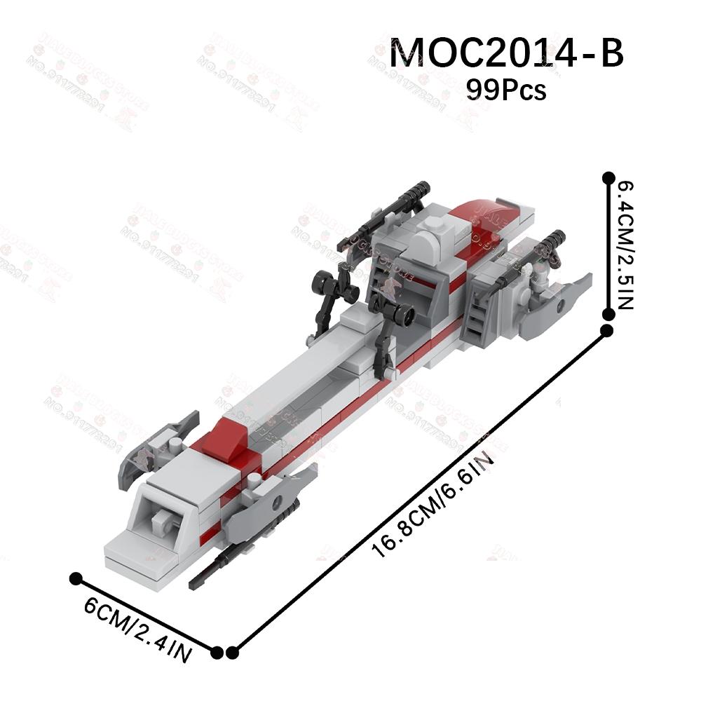 Фильм Серия BARC MOC Строительные блоки Interstellar Sci-Fi Speeder Мотоцикл Воздушный транспорт Модель Кирпичи Сборка Игрушки Для Детей