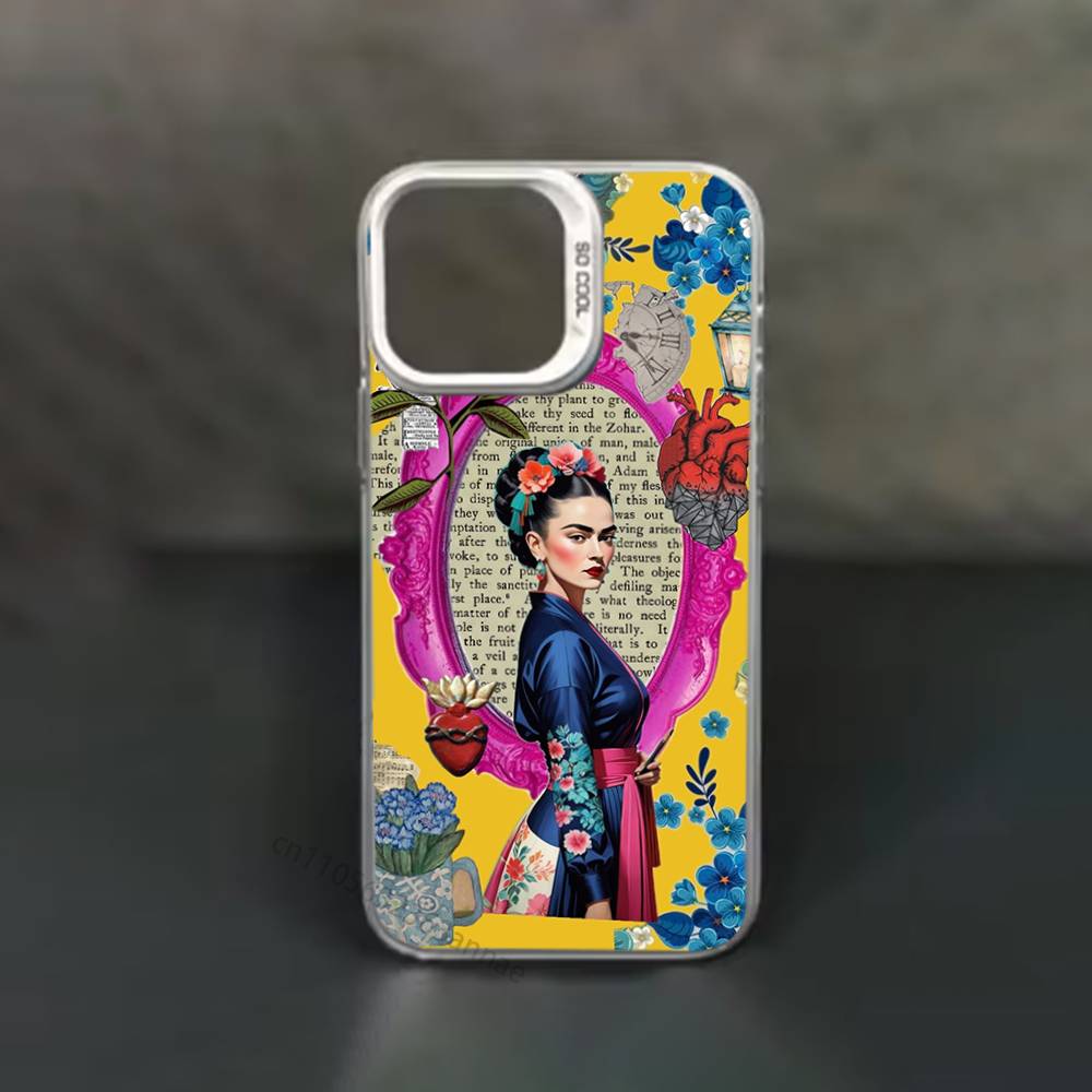 Чехол для телефона Artist F-Frida K-Kahlos для iPhone 17 11 12 Pro Max Plus Mini Air SE 16e 14 15 16 13 Мягкий